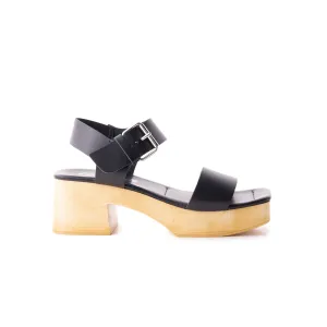 Marion Black Leather Taos Trulie Sandals