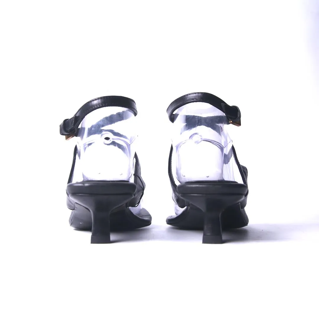 Block High Heel Platform Shoes MASSIMO DUTTI  .