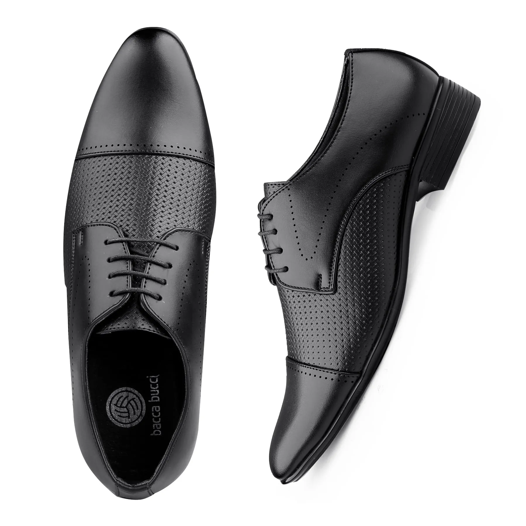 Bacca Bucci HOMER Formal Shoes with Superior Comfort | All Day Wear Office Or Party Lace-up Shoes Best Dress Shoes For Knee Pain