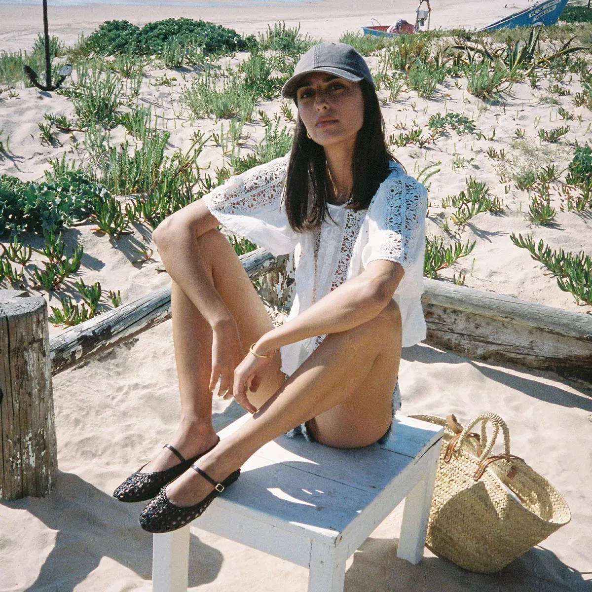 Shimano Flat Pedal Shoes The Demi Jane - Espresso Woven Leather