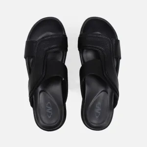 MEN CASUAL SLIP-ON SLIPPERS Leather Sandals Platform