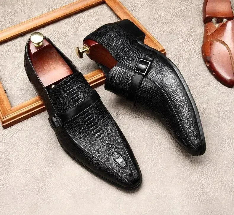 Slip On Shoe Slip Ons Slip On Men  Dress Shoes -  Santino Leather Shoes