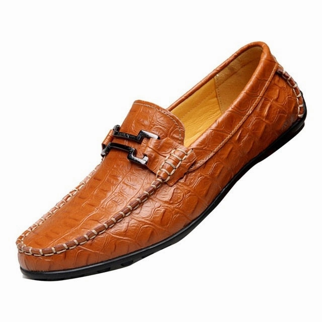 Men Moccasin Flats Slip On crocodile leather casual shoes Dior Shoes Loafers
