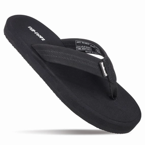 Men's Flip-Flop Slippers - WC6629 Black Steel Toe Slip Ons