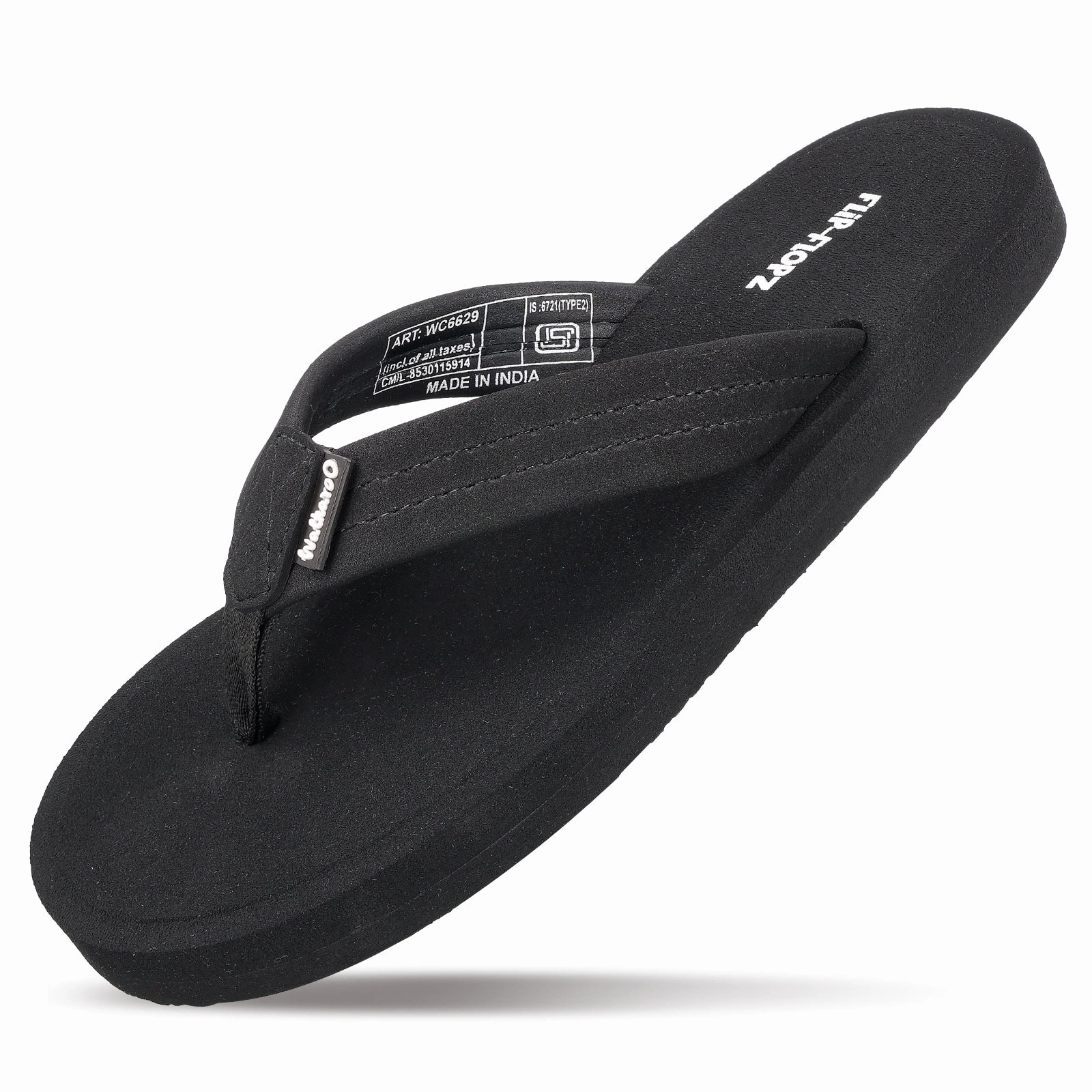 Cozy Slip On Slippers Men's Flip-Flop Slippers - WC6629 Black