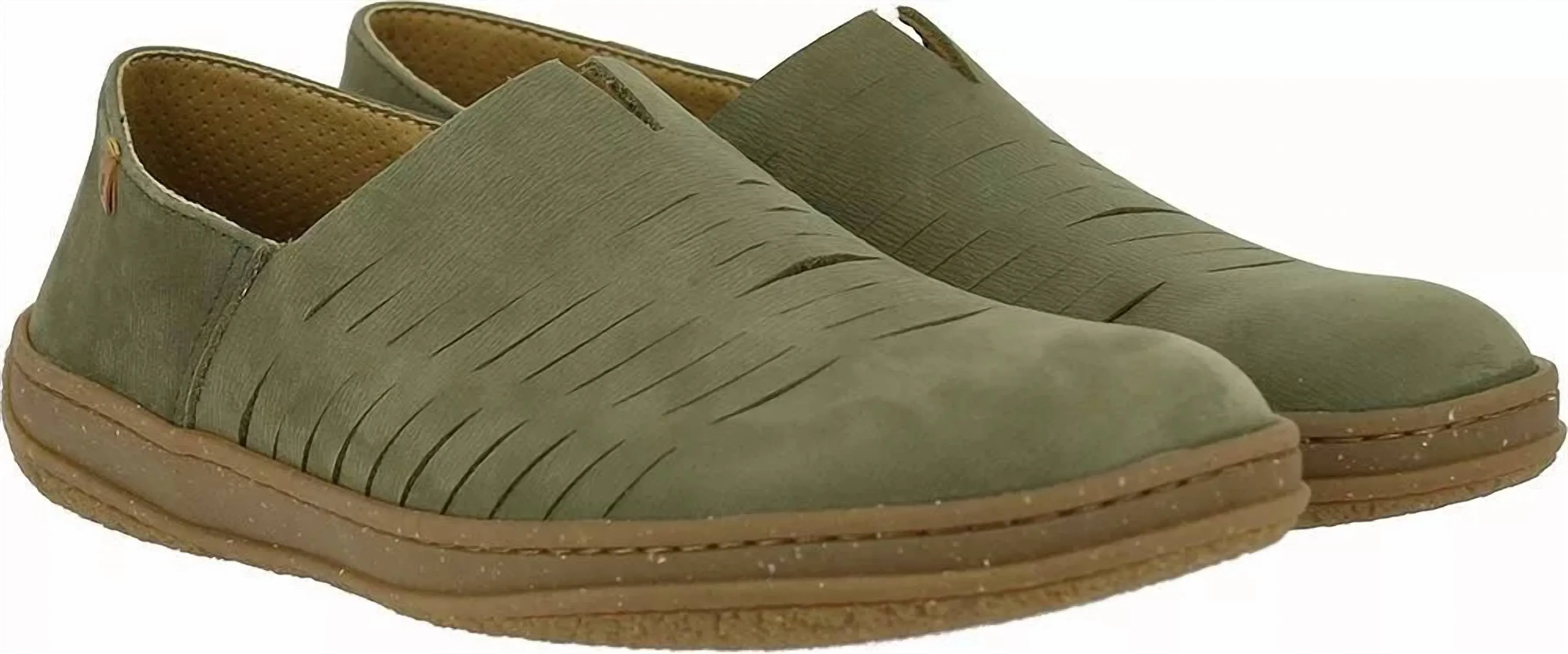 Men's Amazonas Pleasant Slip-Ons In Kaki Mesh Slip-on Shoes