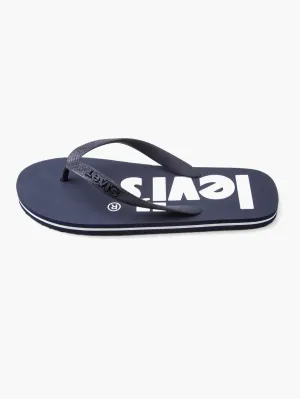 Slip-on Rubber Outsole Men's Brand Logo Flip Flops
