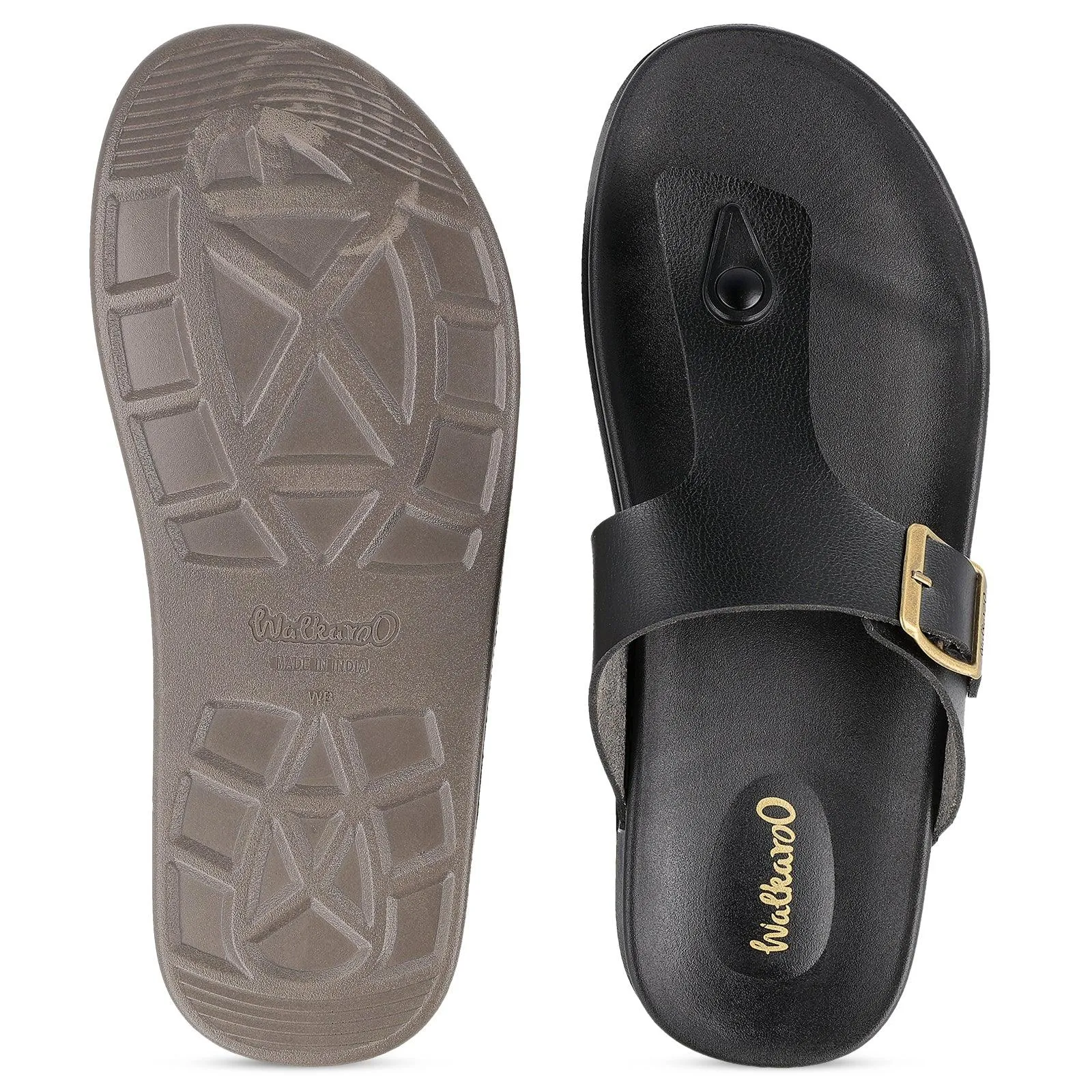 Men's Daily Wear Comfort Sandals - WE1356 Black Sandals Elopement
