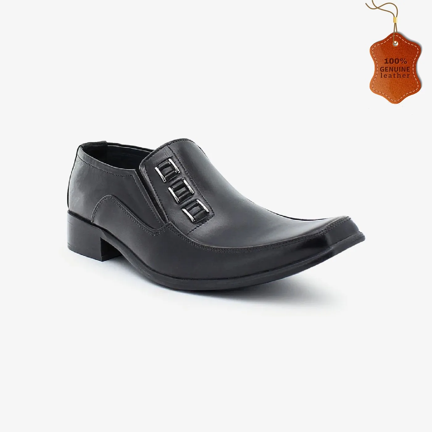 Mens Leather Formals Coach Leah Platform Lug Sole Loafers