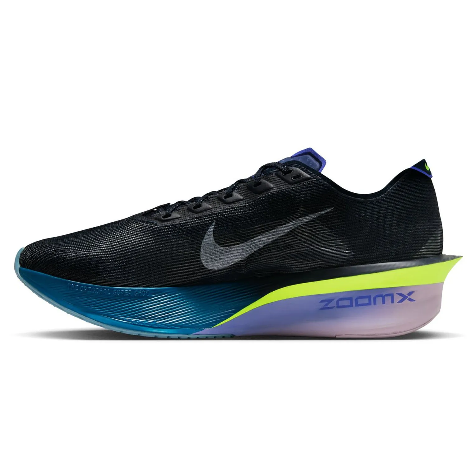 Men's Vaporfly 4 Running Shoes Obsidian / White / Persian Violet Nike Flywire Shoes