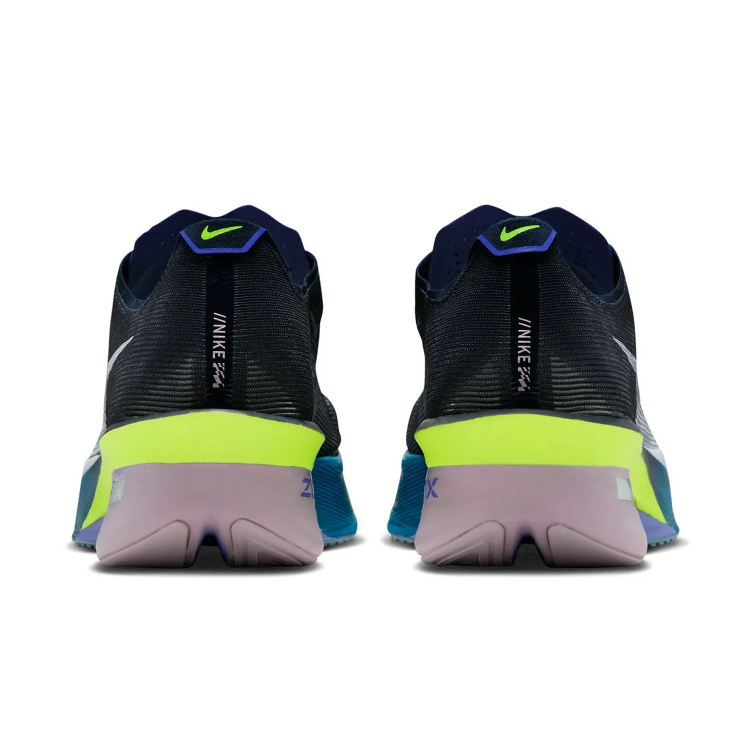 Men's Vaporfly 4 Running Shoes Obsidian / White / Persian Violet Nike Shoes Wide Width