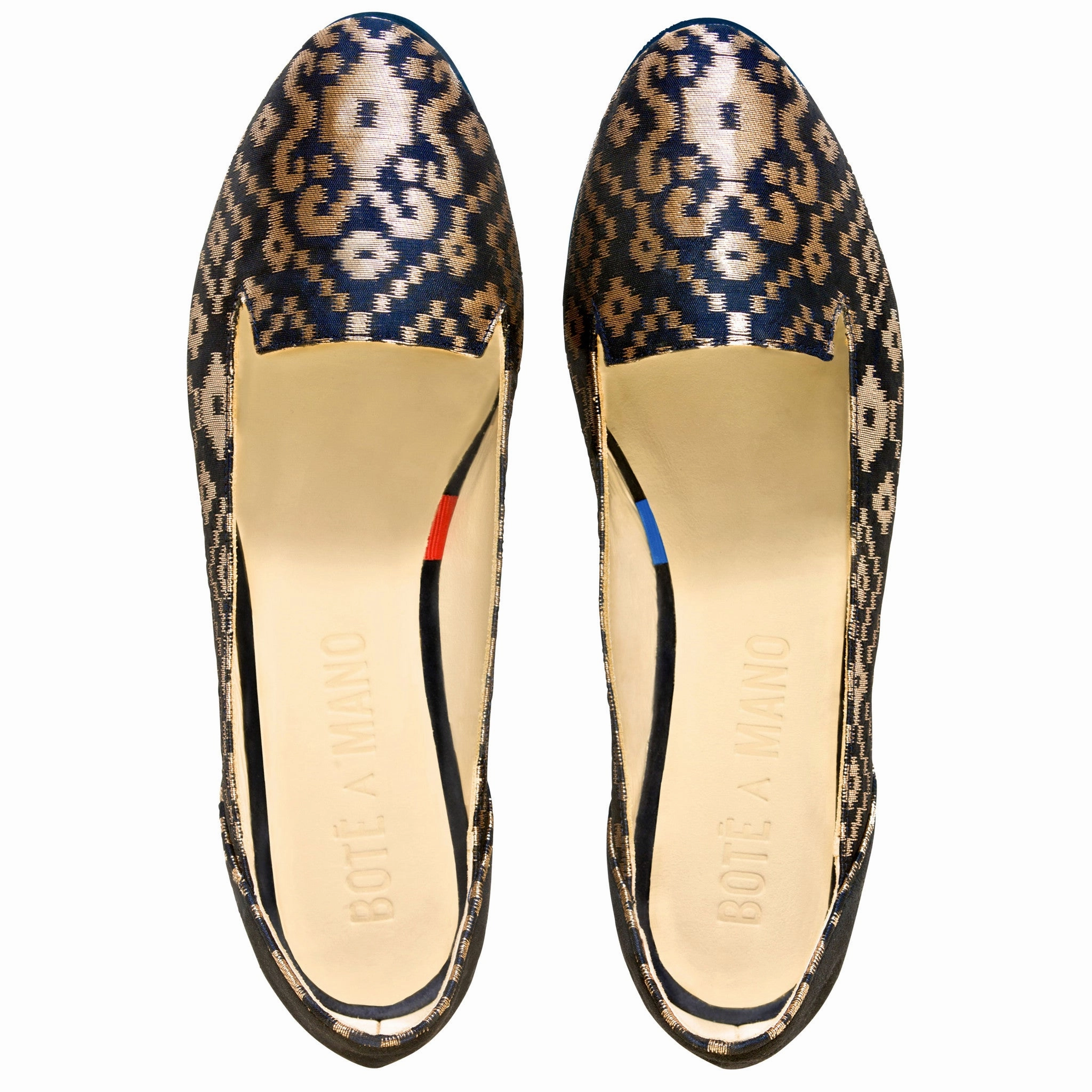 Cartimar Basketball Shoes Midnight in Banaras (R) Blue Ballet Flats