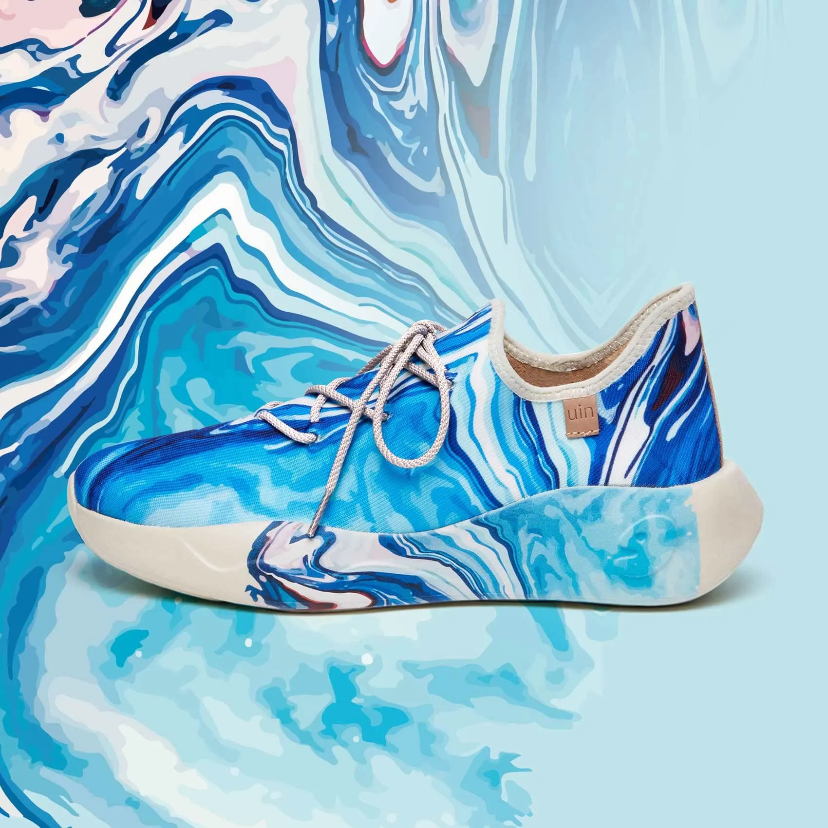 Milky Way San Sebastian II Men White Glitter Sneakers