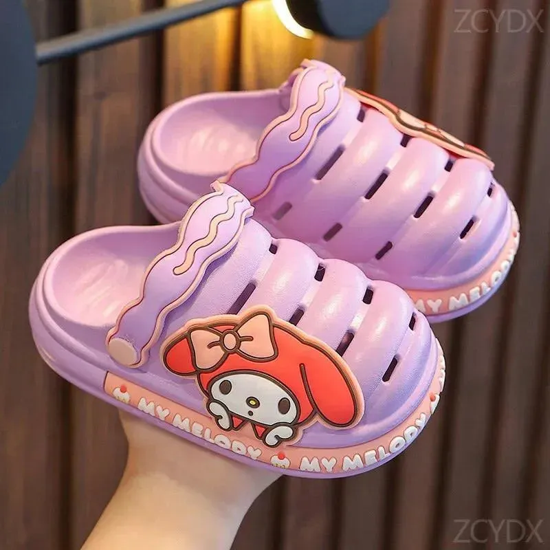 Motif Breathable Croc Shoes Jelly Sandals From The 90's