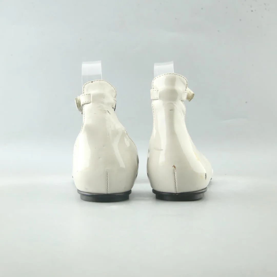 FRANCO SARTO RACER Flat Silver Sparkly Shoes