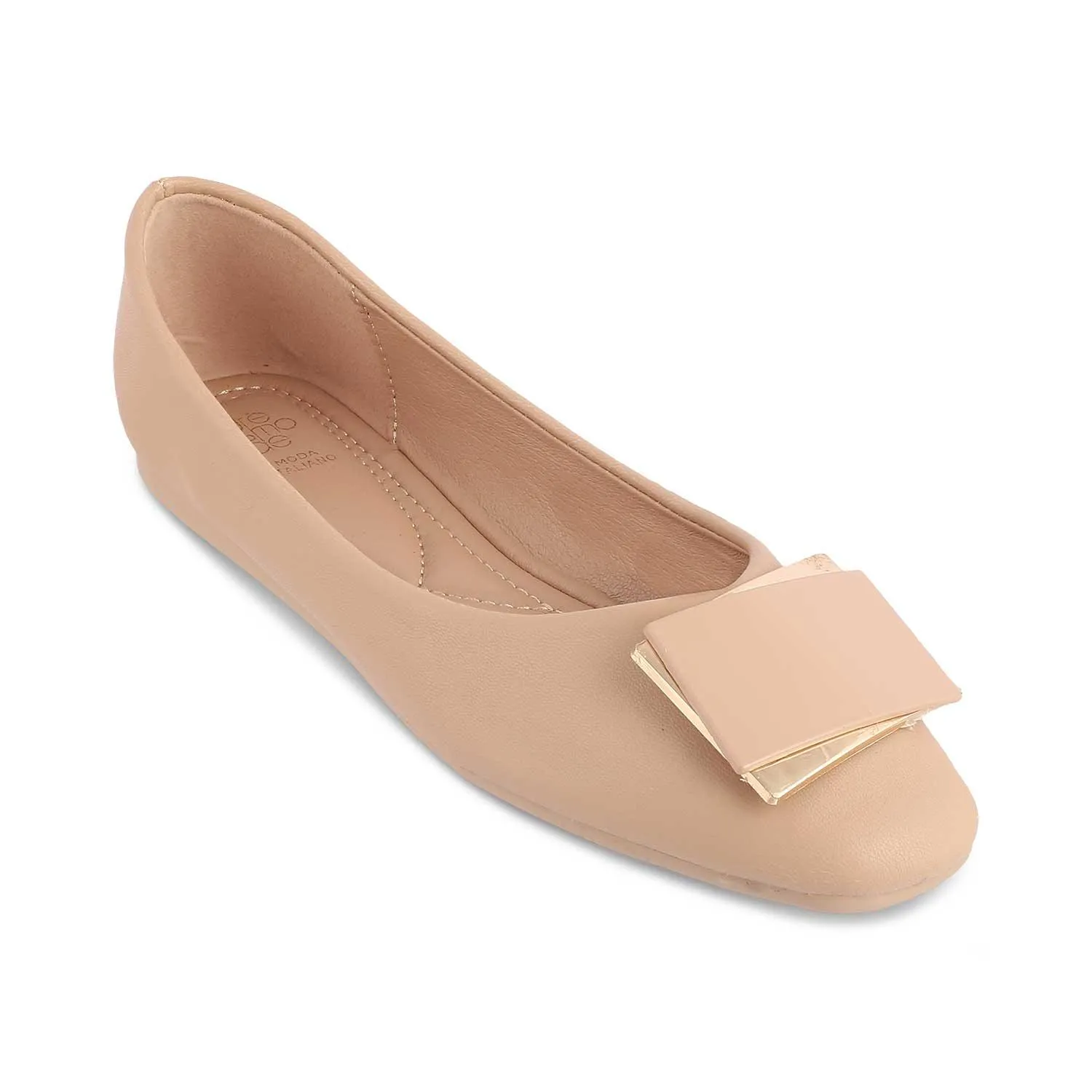 Flat Shoes Cause Knee Pain The Londre Beige Women's Casual Ballerinas Tresmode