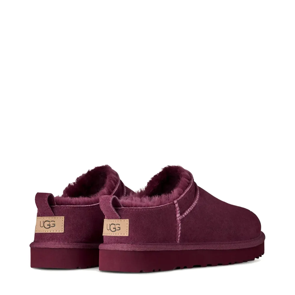 Clearance Snowboard Boots UGG Women's Classic Micro Bootie in Burnt Magenta