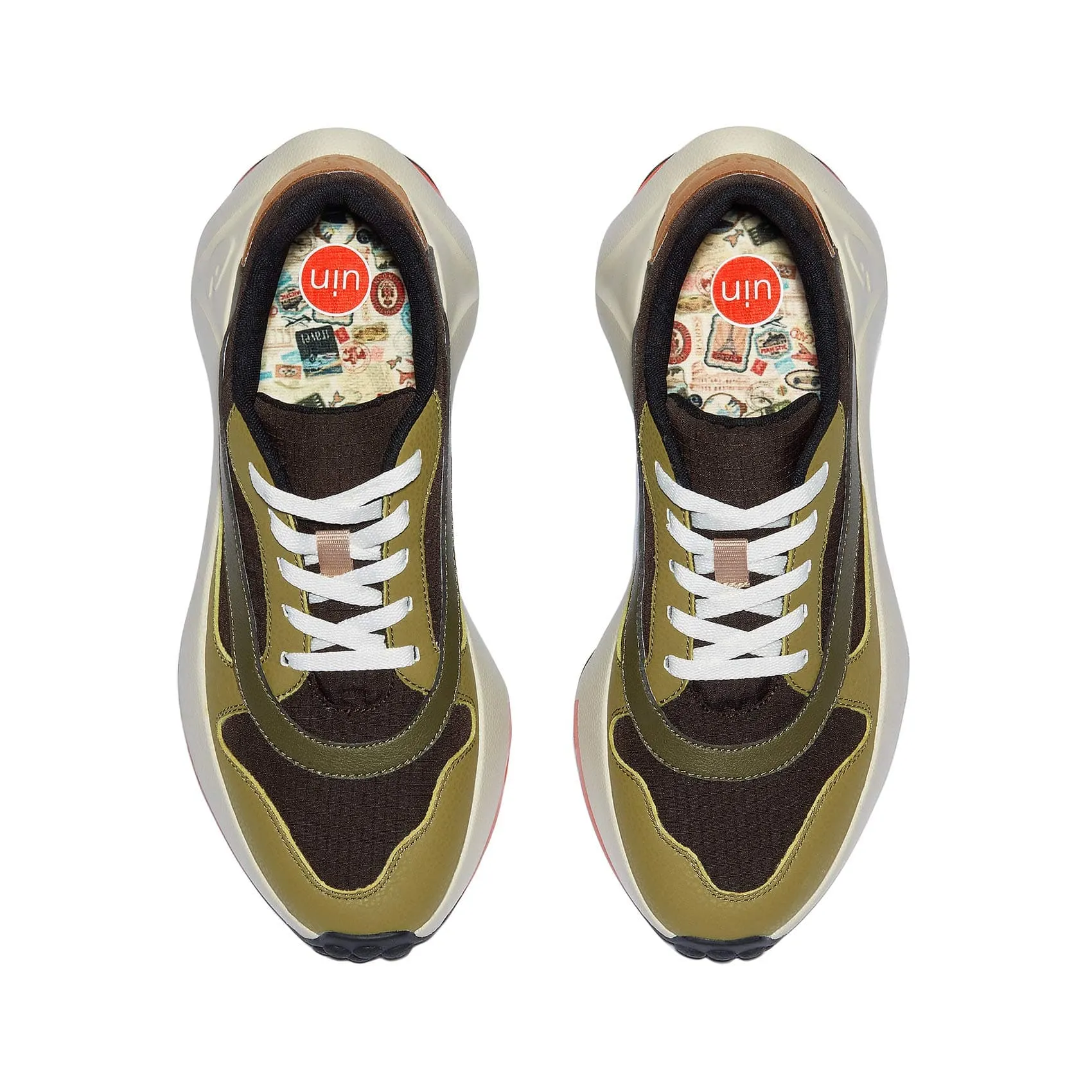 Red Bottoms Sneakers Natural Green Sevilla II Men