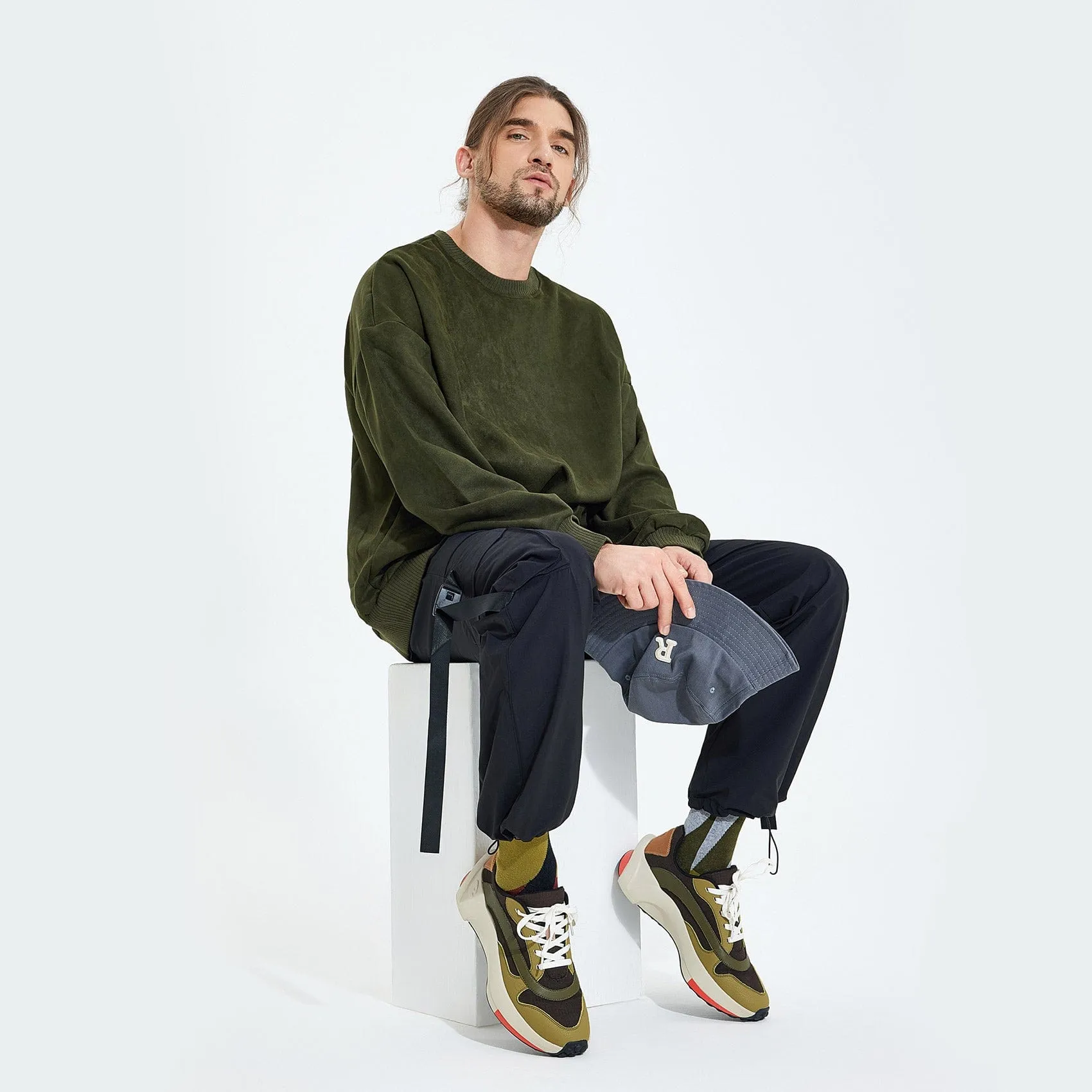 Mesh Sneakers Natural Green Sevilla II Men