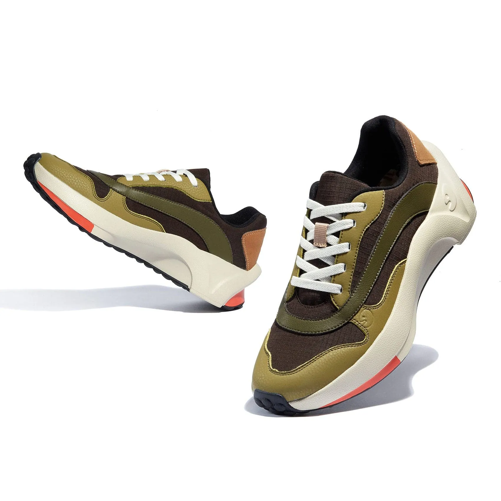 Natural Green Sevilla II Men Backless Sneakers