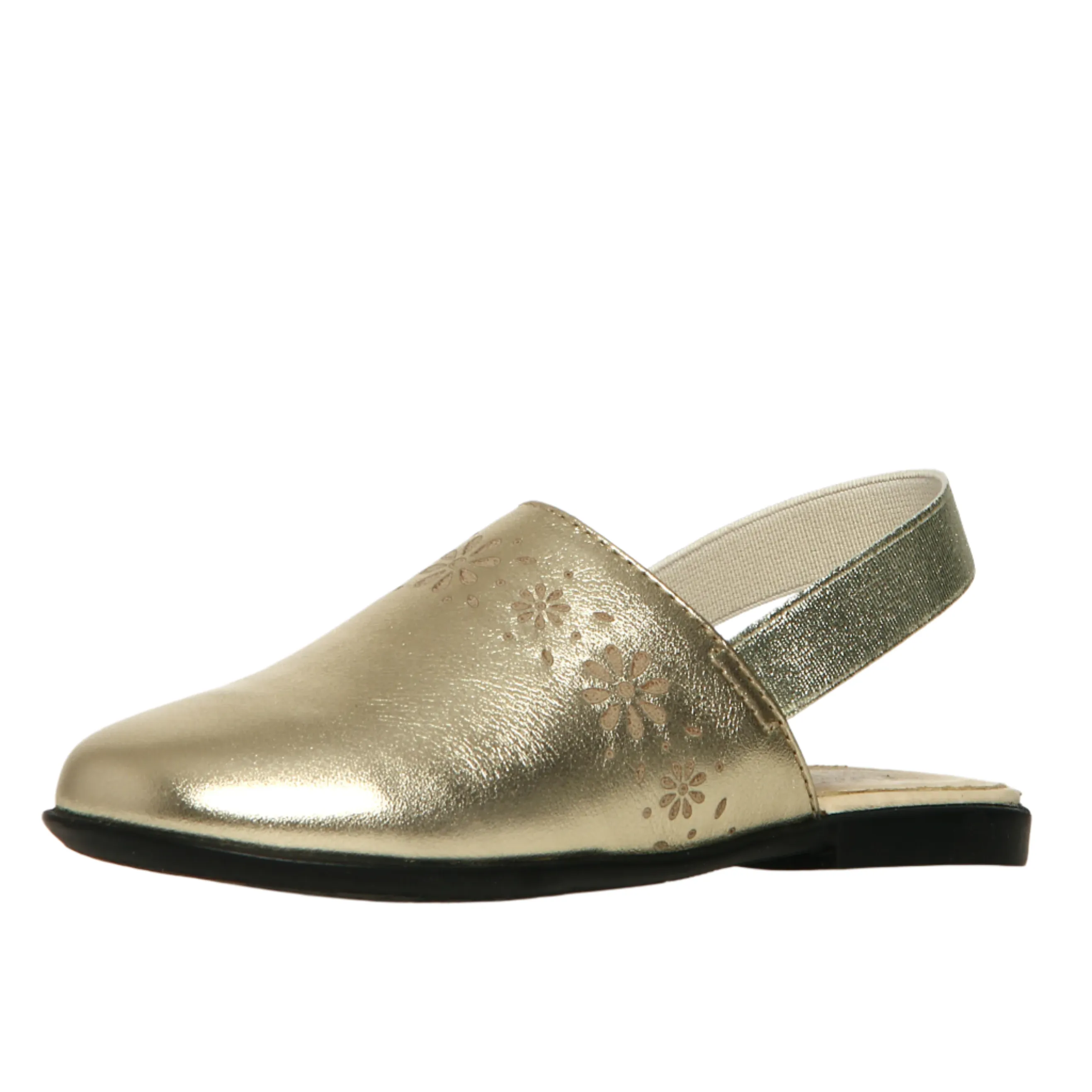 Cross Strap Sandals Naturino Girl's Callais Sandals - Metallic Platinum