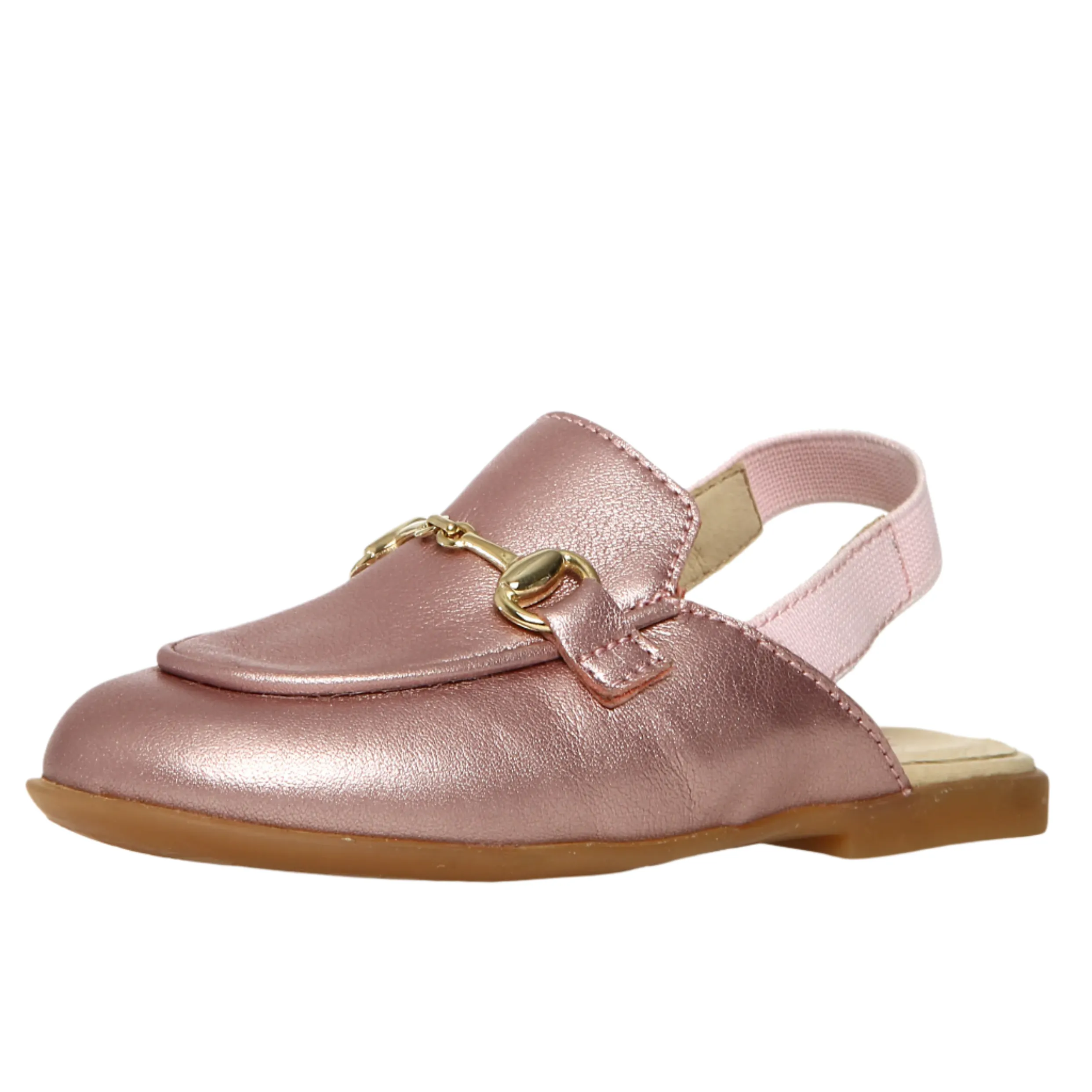 Wedding Sandals Flat Naturino Girl's Mestre 2 Sandals - Metallic Cipria