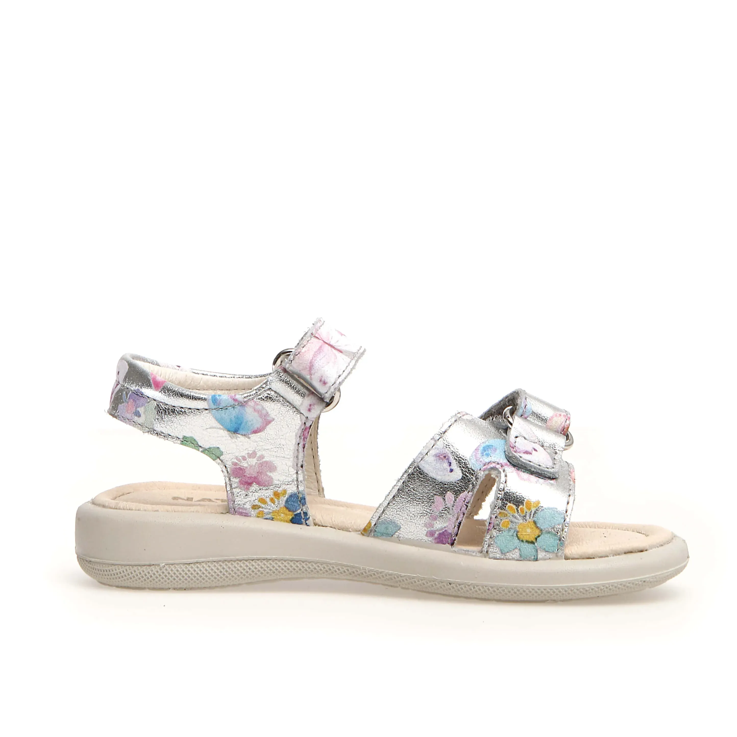 Sandals Birkenstock Sale Naturino Houdan Girl's Sandals - Metallic Silver Dream Print