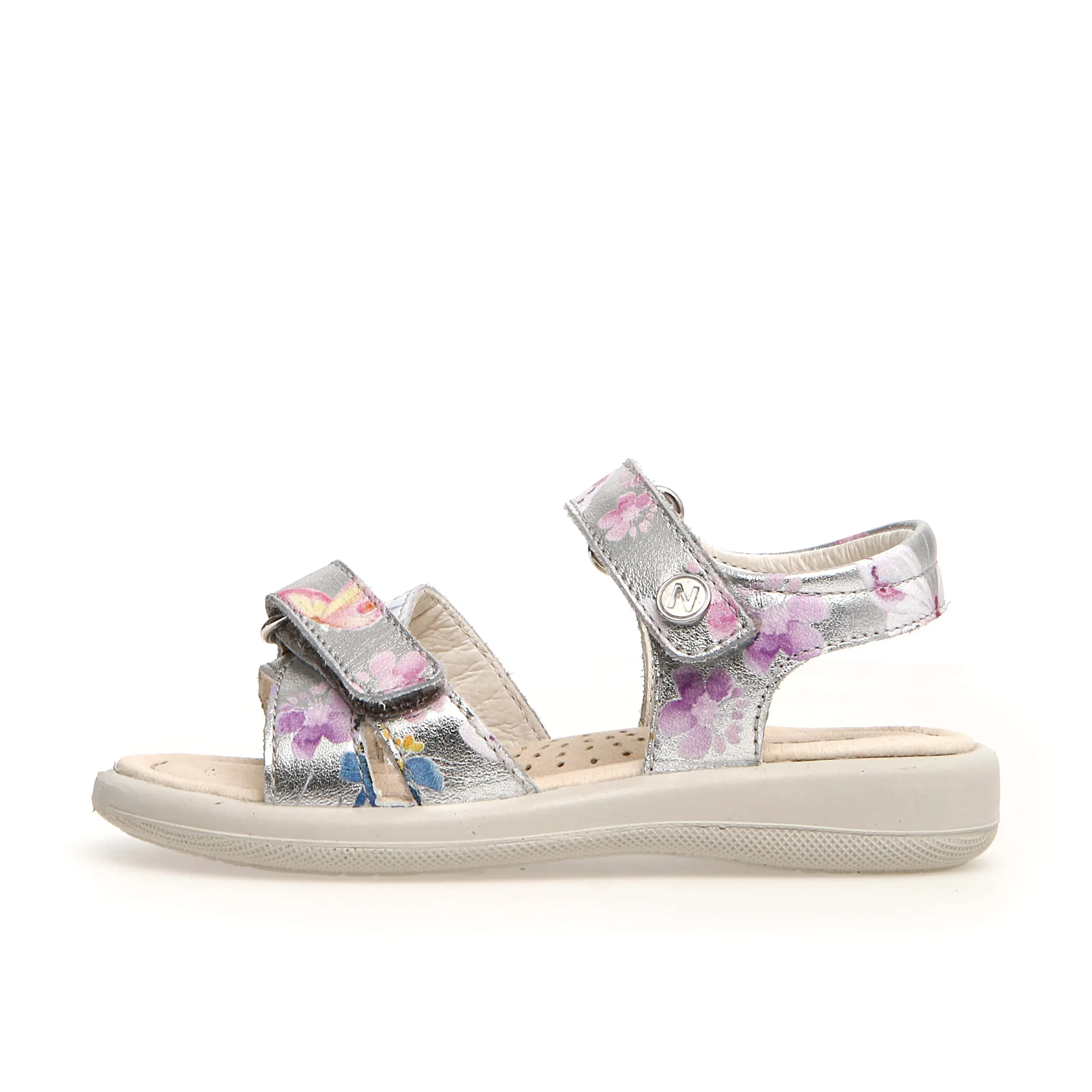 Easy Spirit Extra Wide Sandals Naturino Houdan Girl's Sandals - Metallic Silver Dream Print