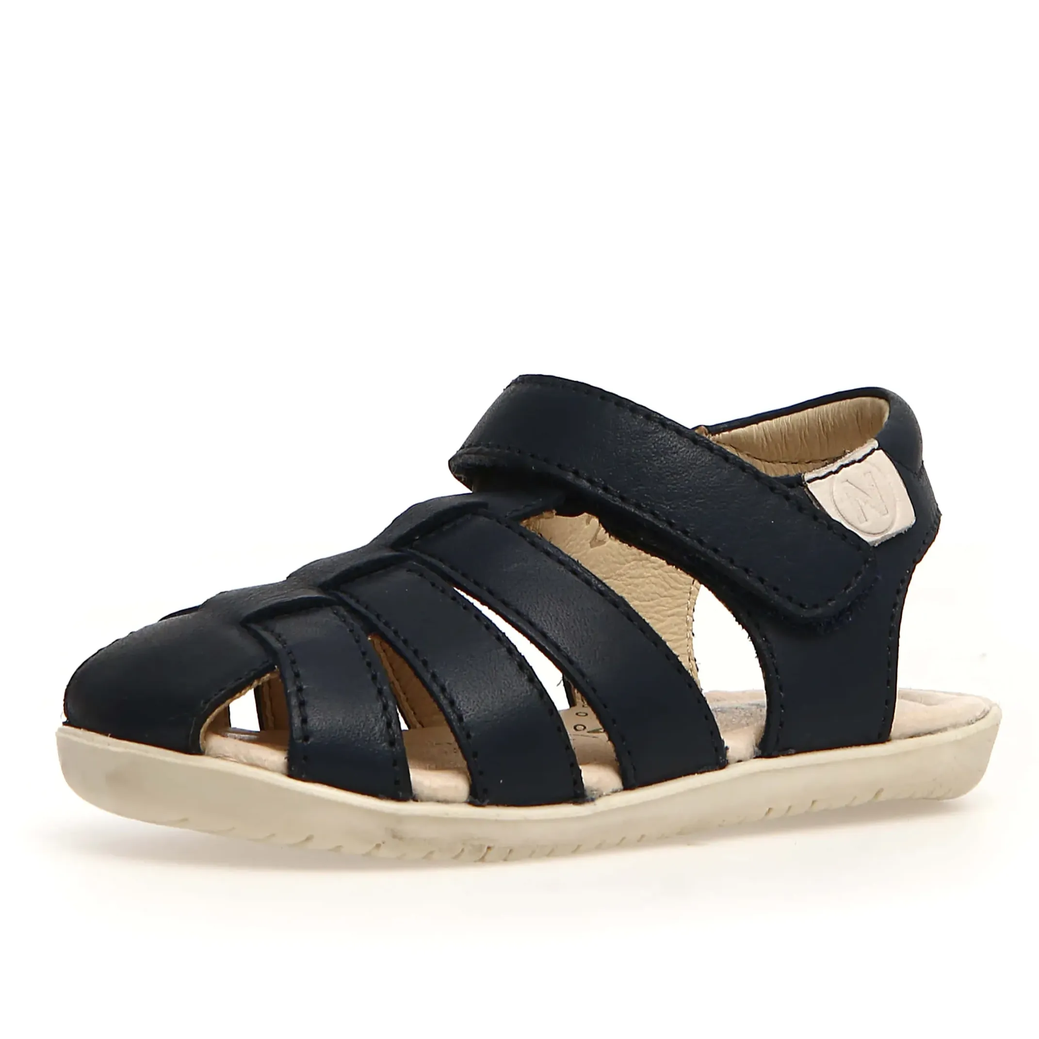 Naturino Squist Boy's and Girl's Sandals - Bone Navy Sandals Strap