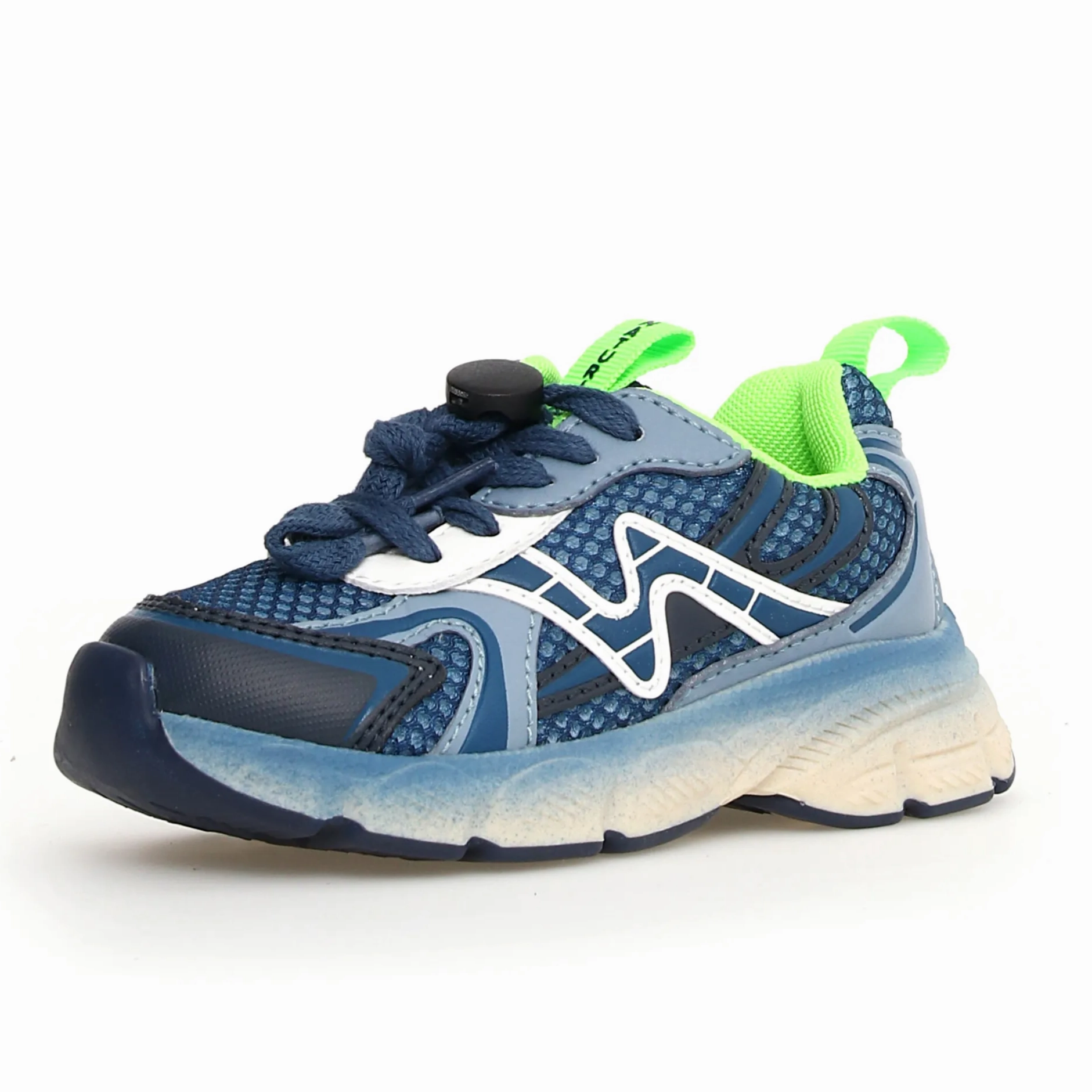 Naturino Boy's Wave Sneakers - Azure / Celeste / White Veja Sneakers Velcro