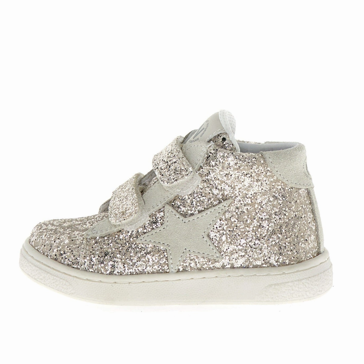 Naturino Girl's Pinn High Vl Casual Shoes - Platinum/Milk Gorilla Glue For Sneakers