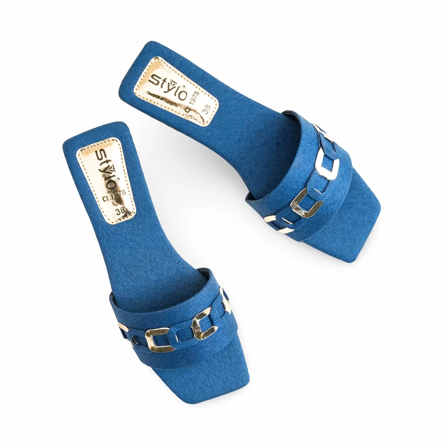 Run The Game Basketball Navy Casual Women Slipper CL1978