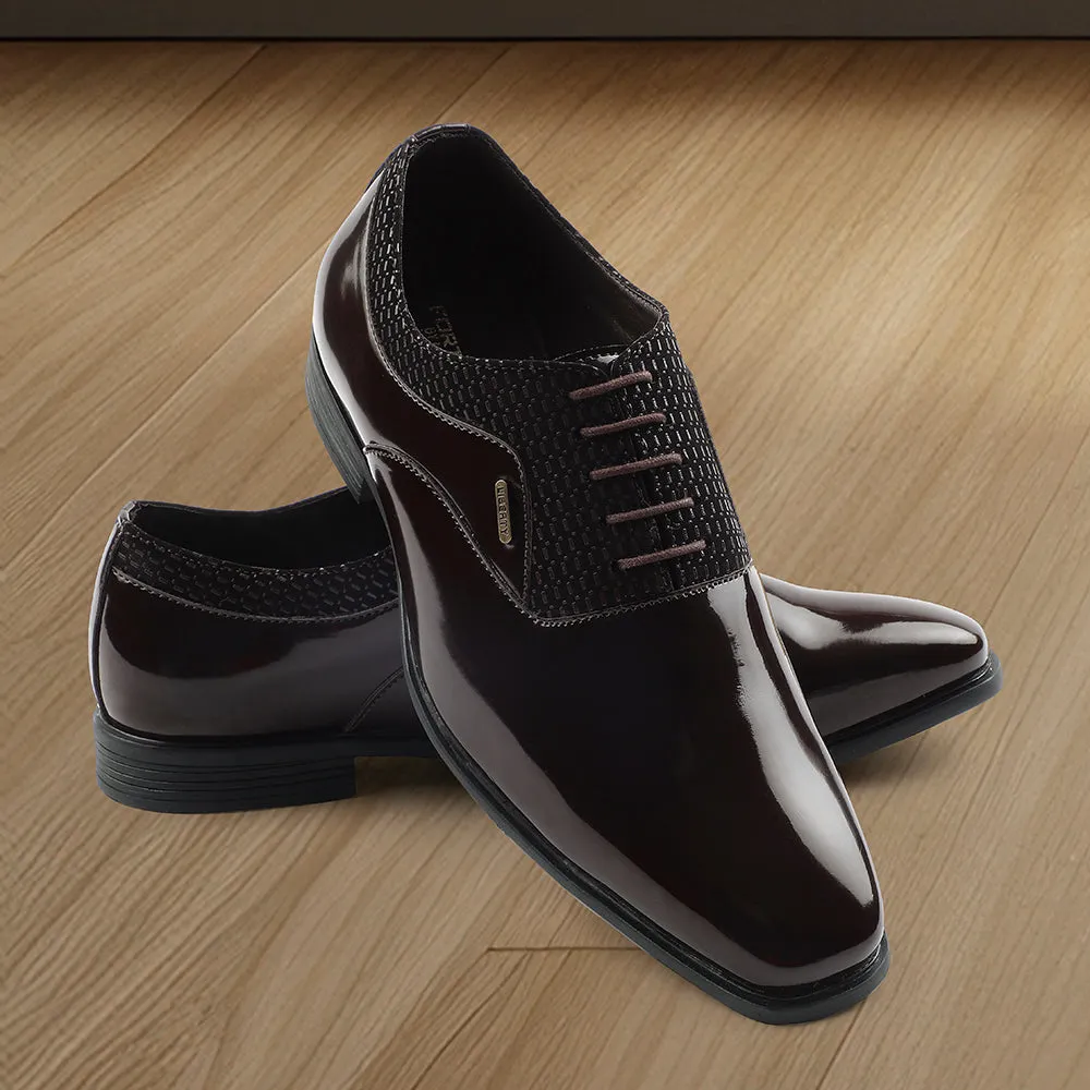 Tan Leather Dress Shoes Fortune Brown Formal Lacing Oxford Shoes For Mens A998-07 By Liberty