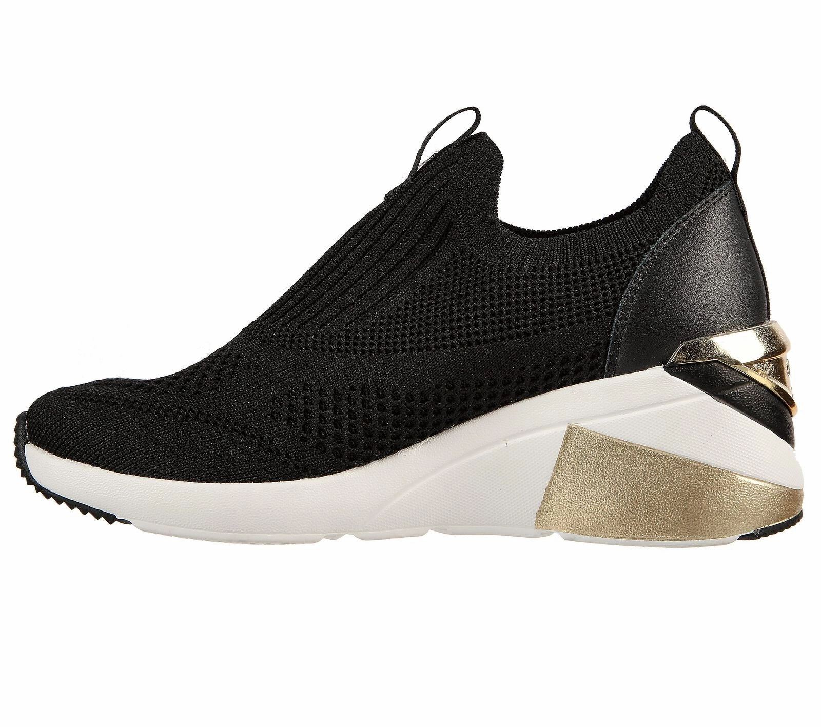 SKECHERS THE WEDGE - ETTY - 133226 - BLK Slip Resistant Flat Shoes