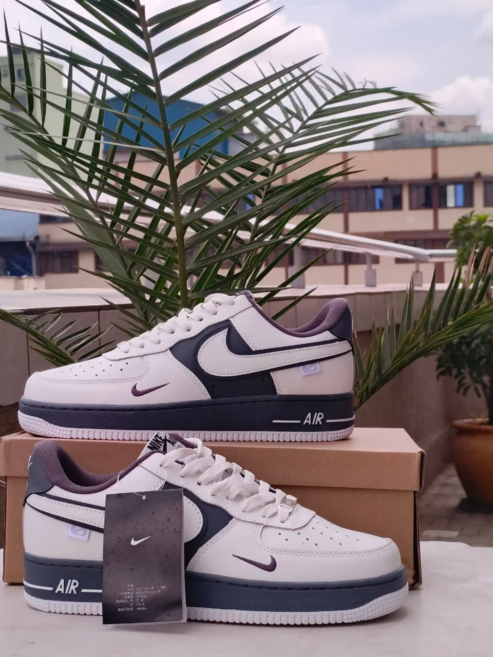 Nike Air Force 1 Low  White/Grey Puma Ferrari Sneakers