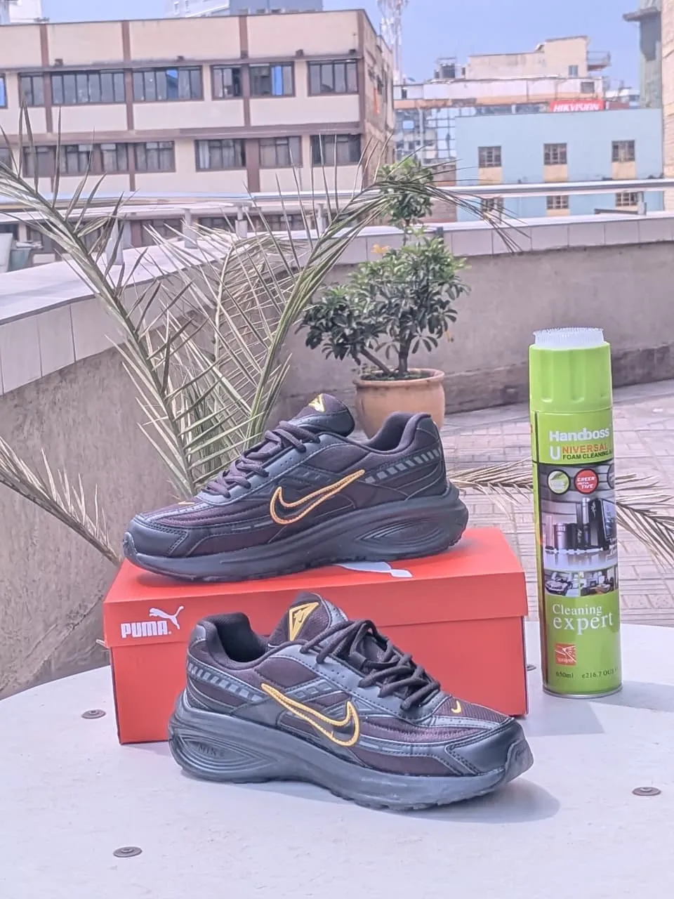 Converse Platform Sneakers Nike Air Max Runner  Black Gold Edition