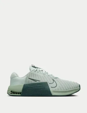 The First Nike Shoe Metcon 9 Shoes - Light Silver/Vintage Green/Jade Horizon