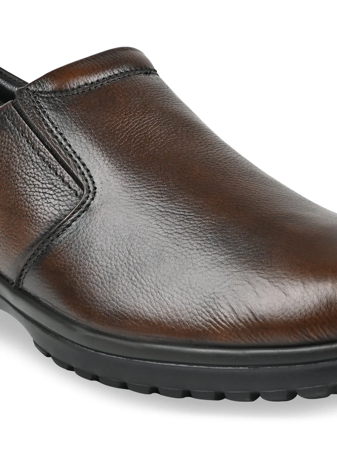 Regal Brown Men Leather Slip Ons Slip On Winter Boot
