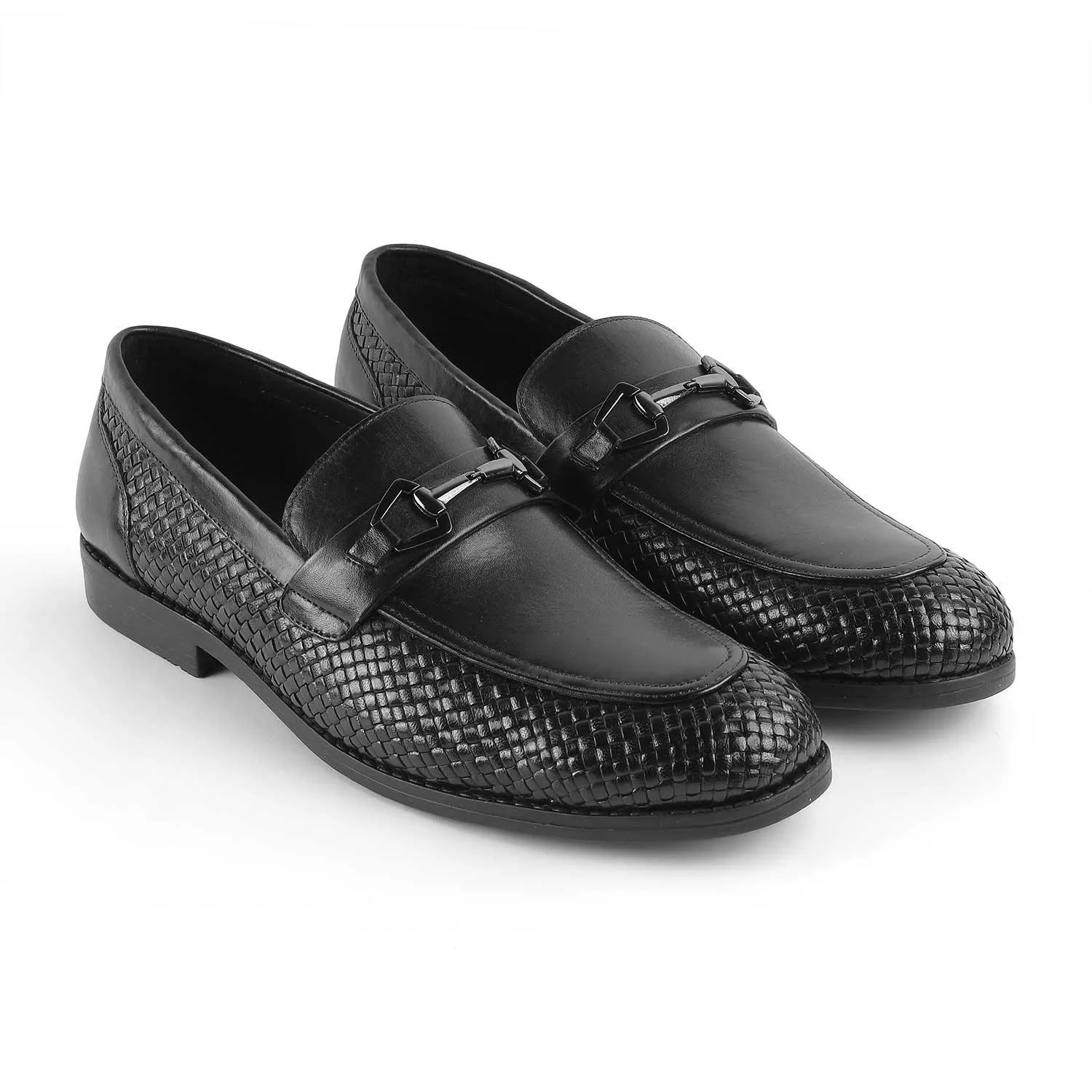 Ferragamo Ornament Loafers Tresmode Julio Black Men's Leather Loafers