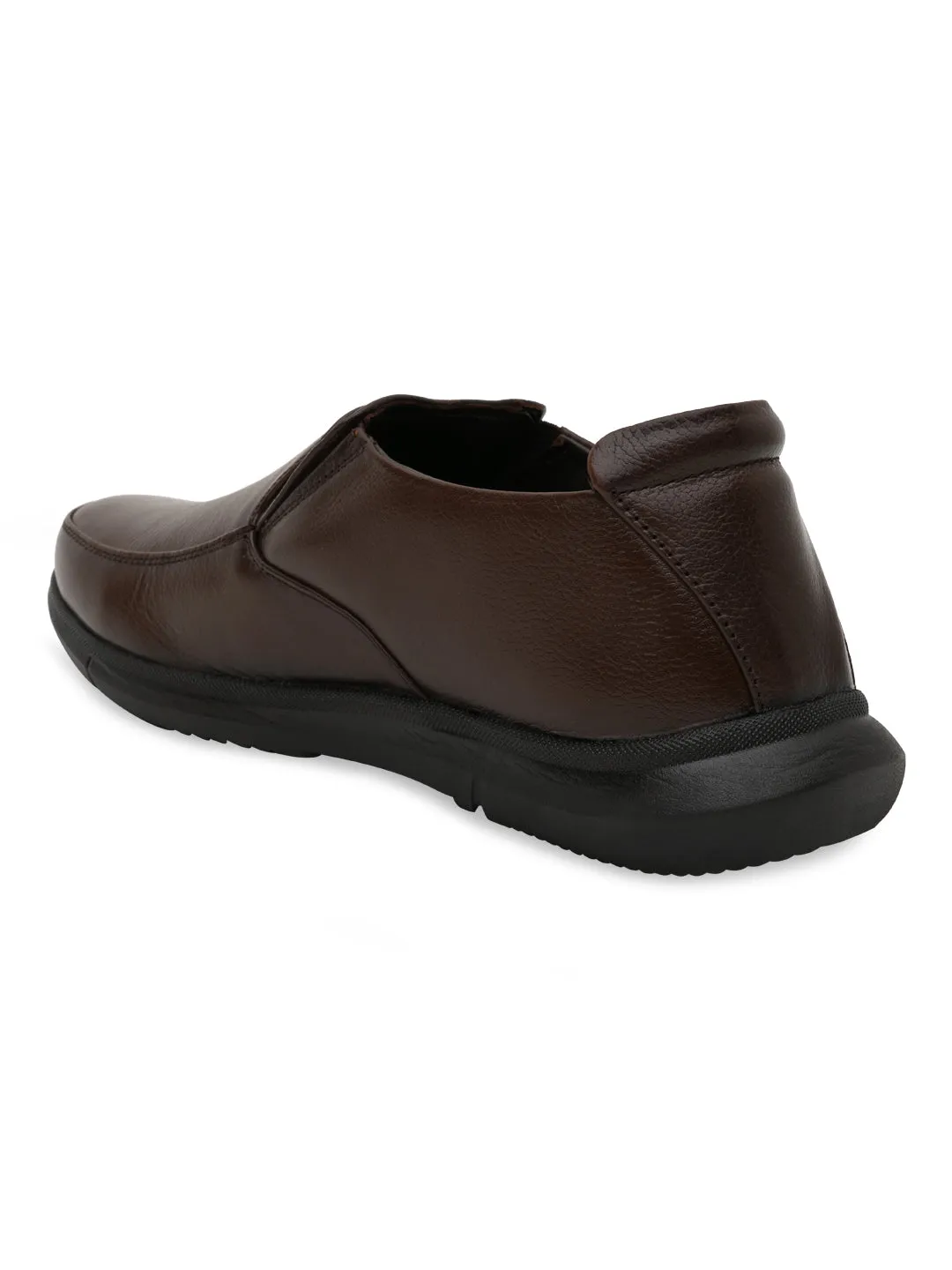 Rubber Slip Ons Regal Brown Men Comfort Leather Slip Ons