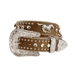 Nocona Children's Brown Running Horse  Belt N4427644 Best Running Shoes With Support