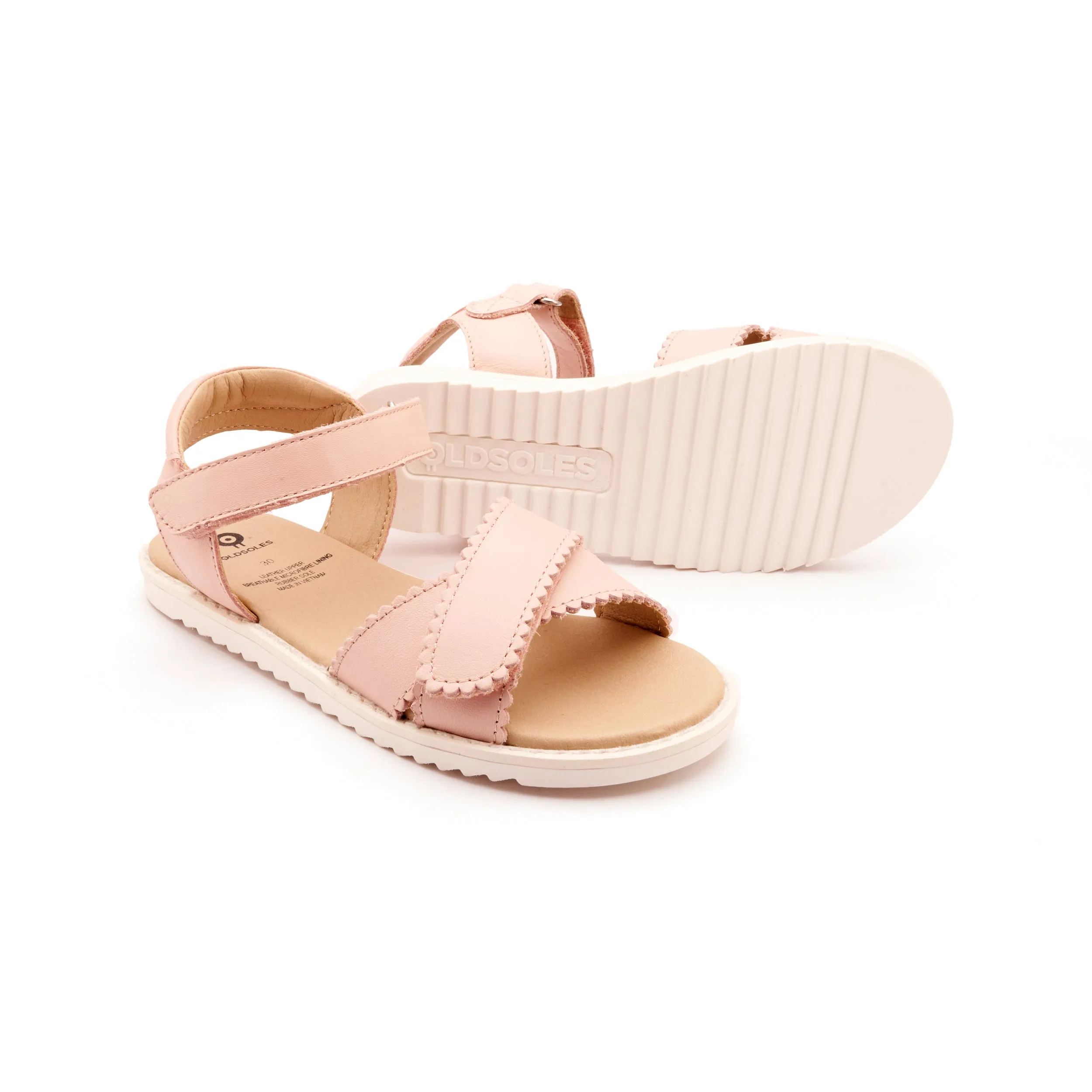 Old Soles Girl's Peachy Sandals - Powder Pink Swords And Sandals Two