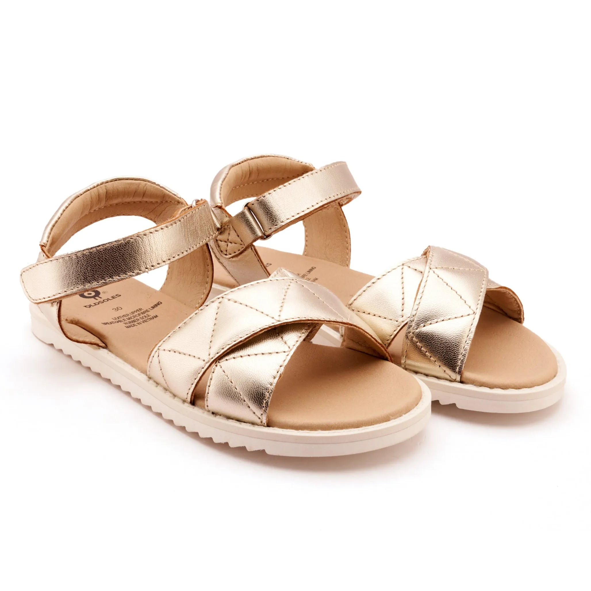 Old Soles Girl's Puff Pop Sandals - Gold Stuart Weitzman Sandals