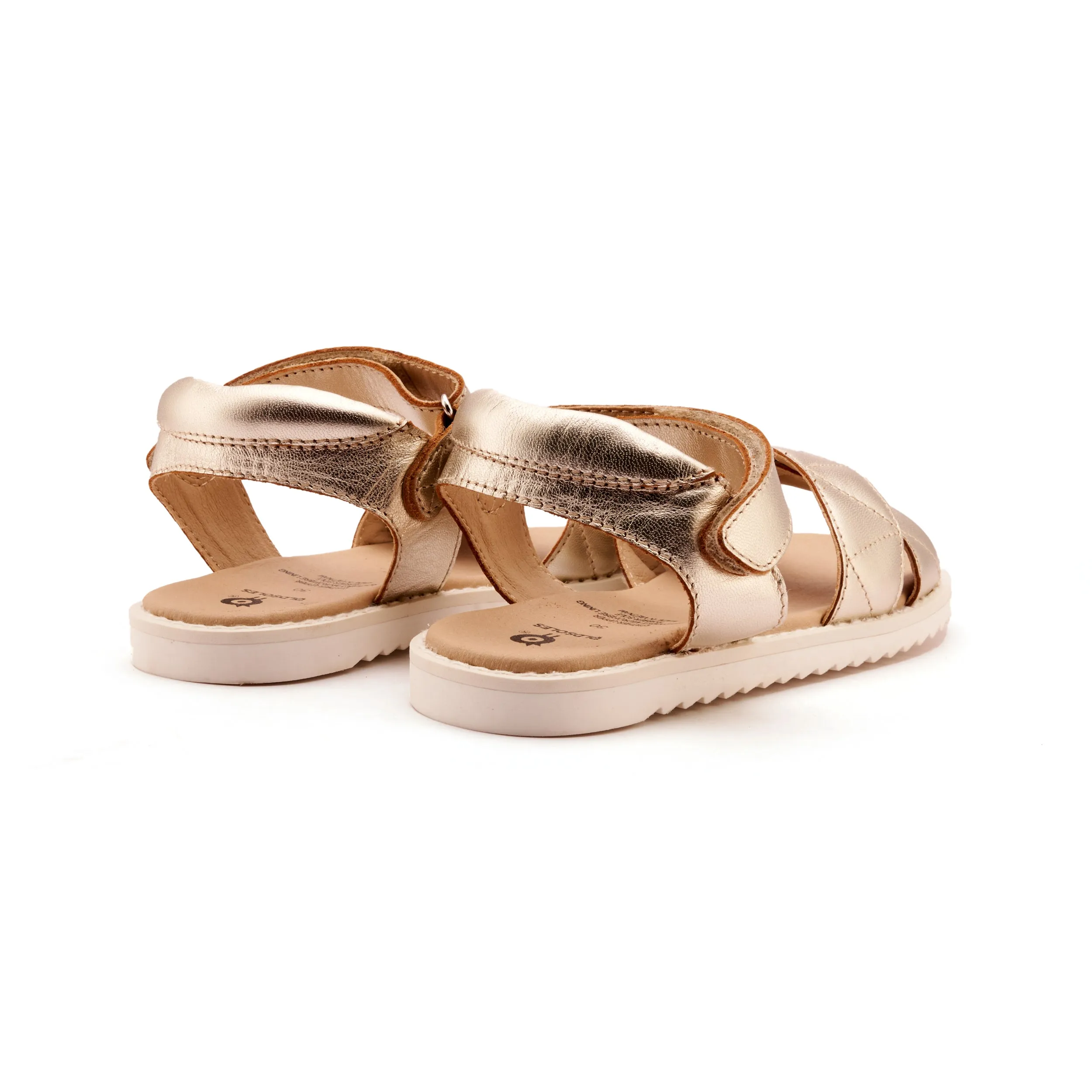Recovery Sandals Oofos Old Soles Girl's Puff Pop Sandals - Gold