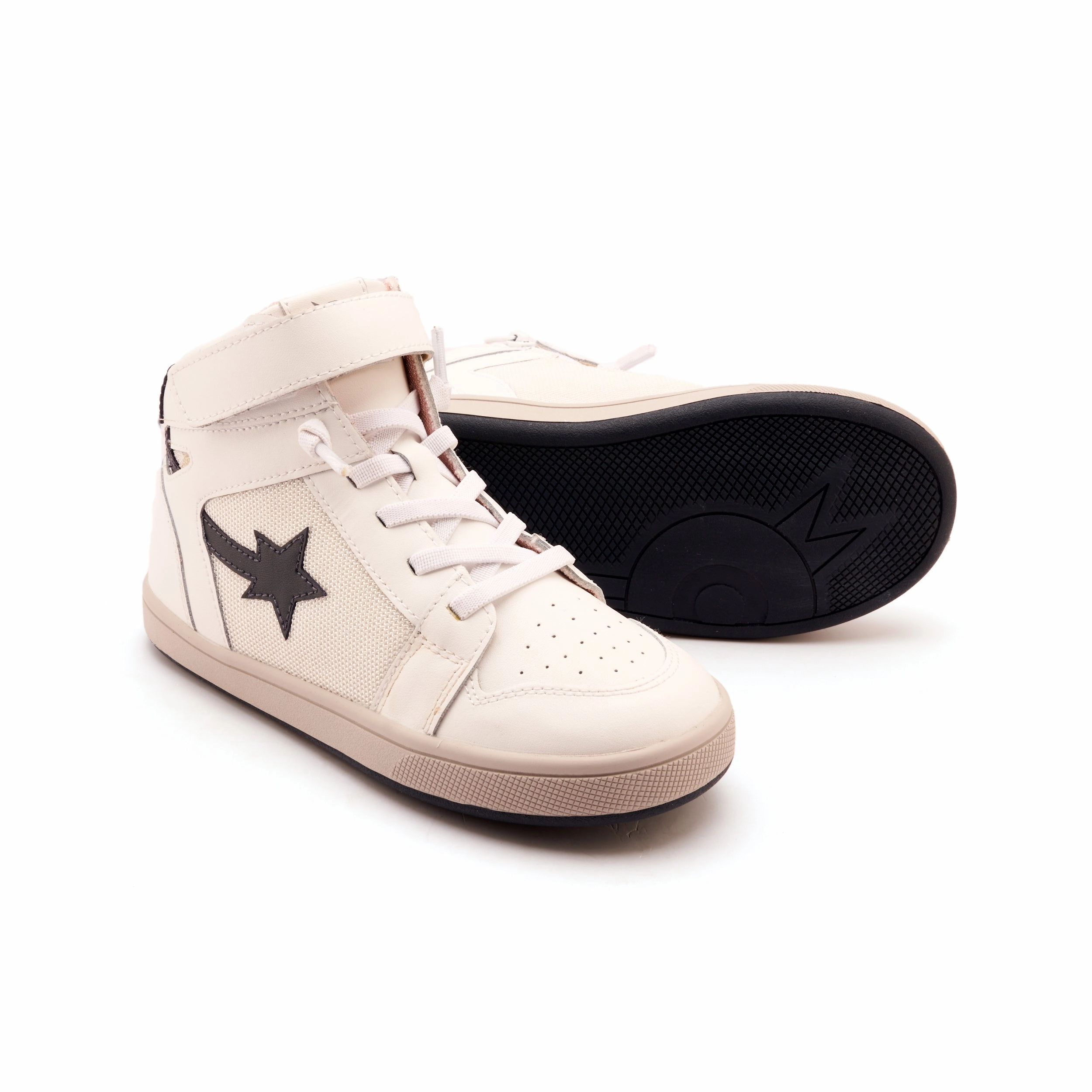 Old Soles Boy's and Girl's Team Sport Casual Shoes - Snow / Navy / Gris Samoa Sneakers