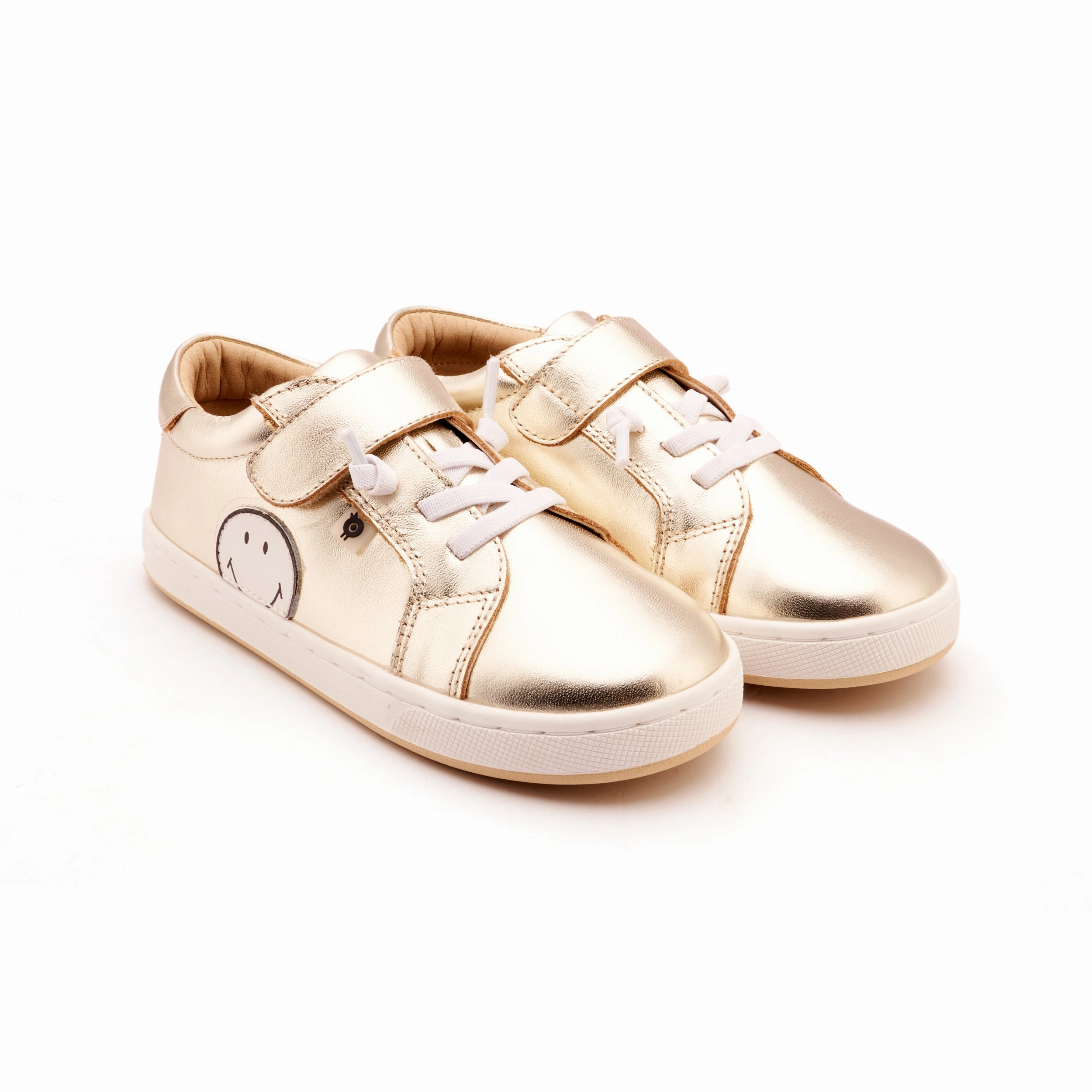 Old Soles Girl's and Boys Smiles Casual Shoes - Gold / Snow Zara Chunky Sneakers