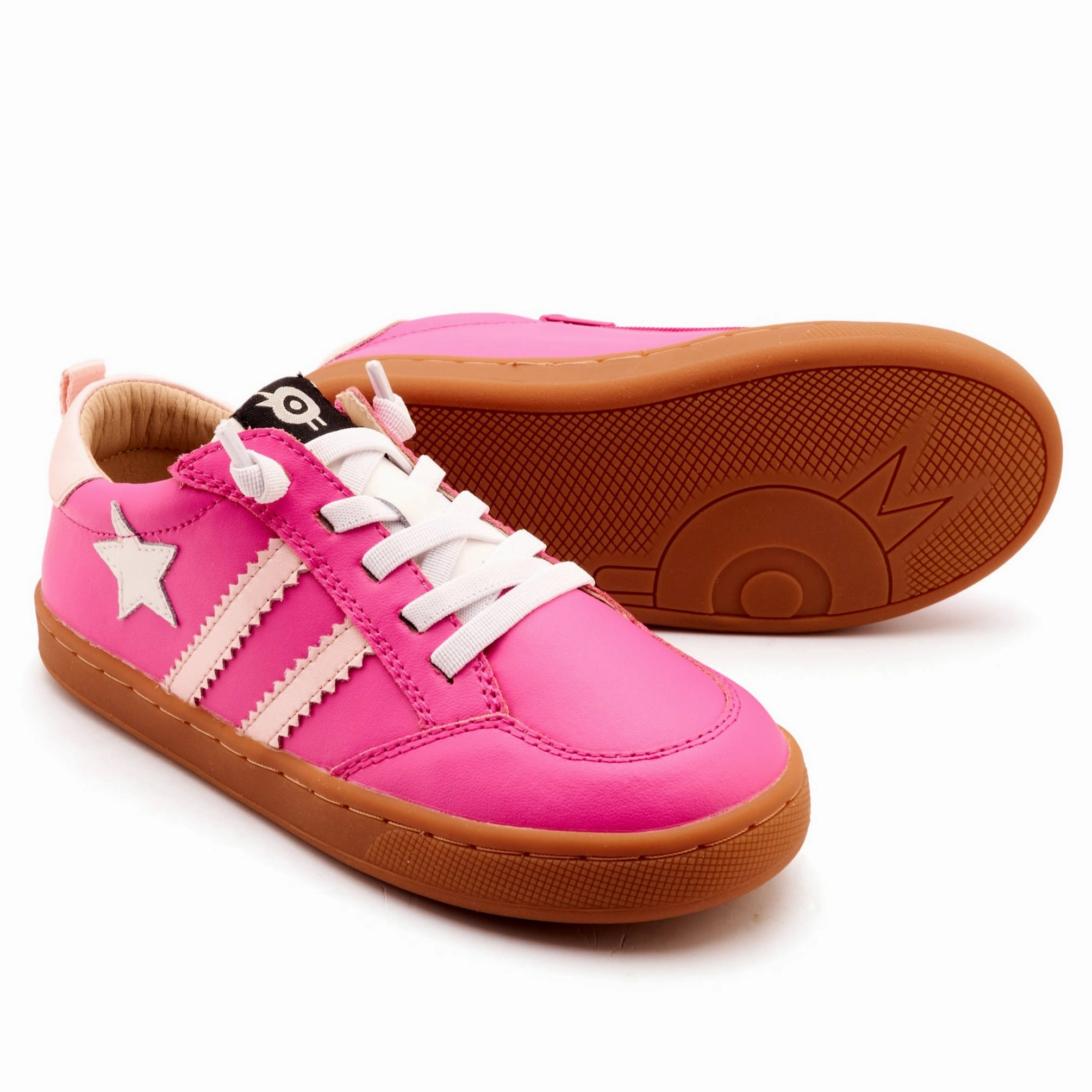 Old Soles Girl's WOS Runner Casual Shoes - Rosy / Nacardo Dalia Troops Sneakers
