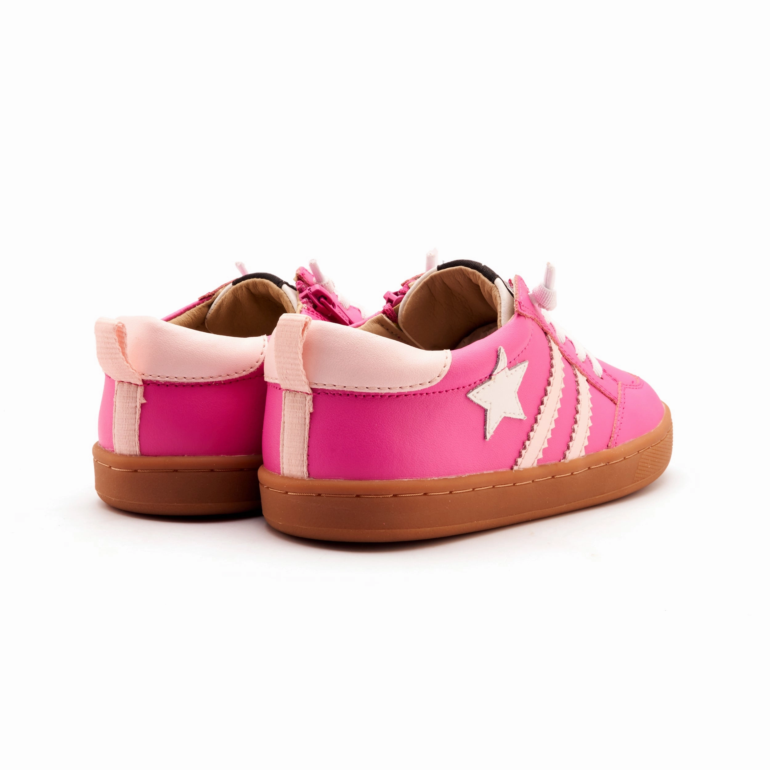 Old Soles Girl's WOS Runner Casual Shoes - Rosy / Nacardo Dalia Inexpensive Sneakers