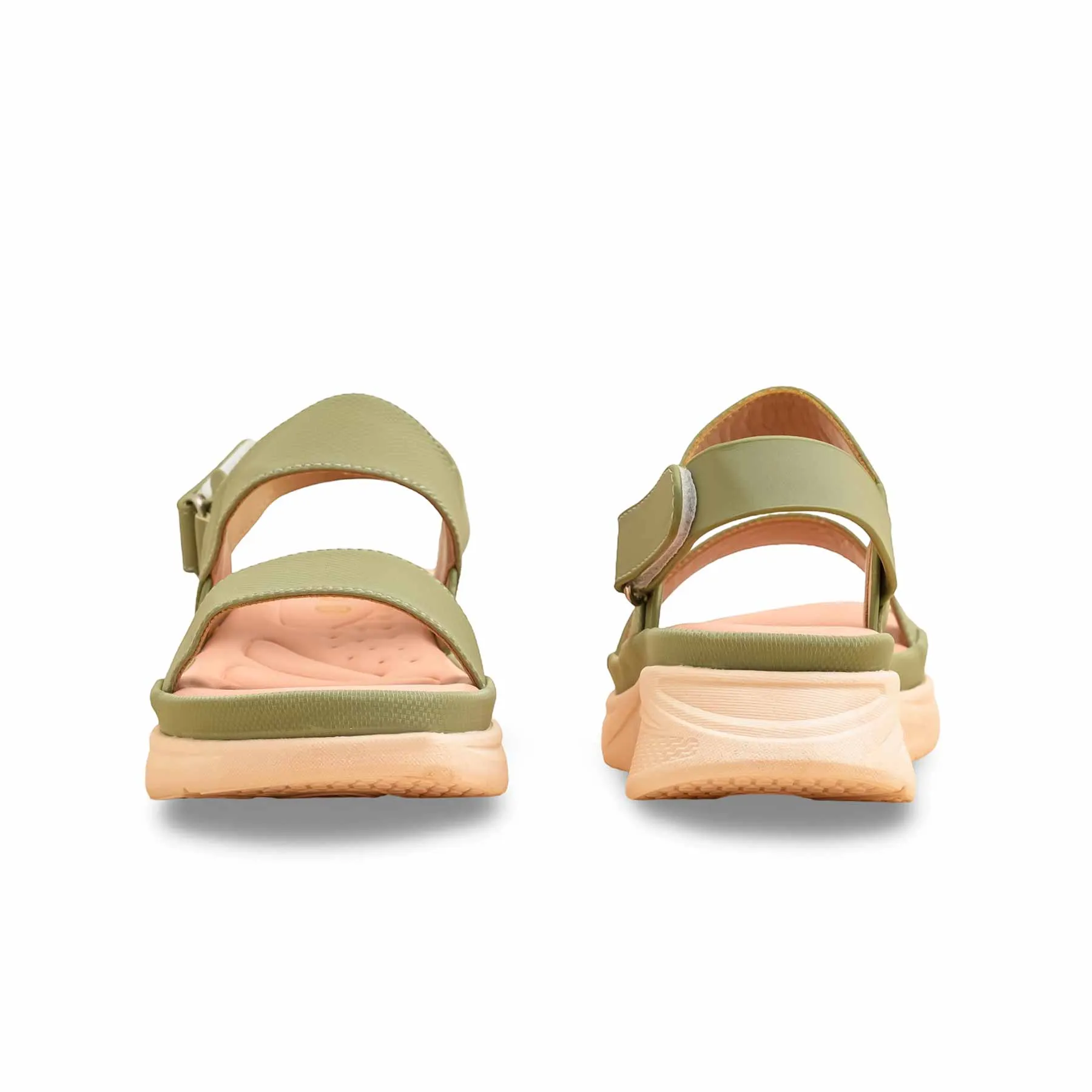 Olive Formal Sandal For Women PU0593 Water Friendly Sandals