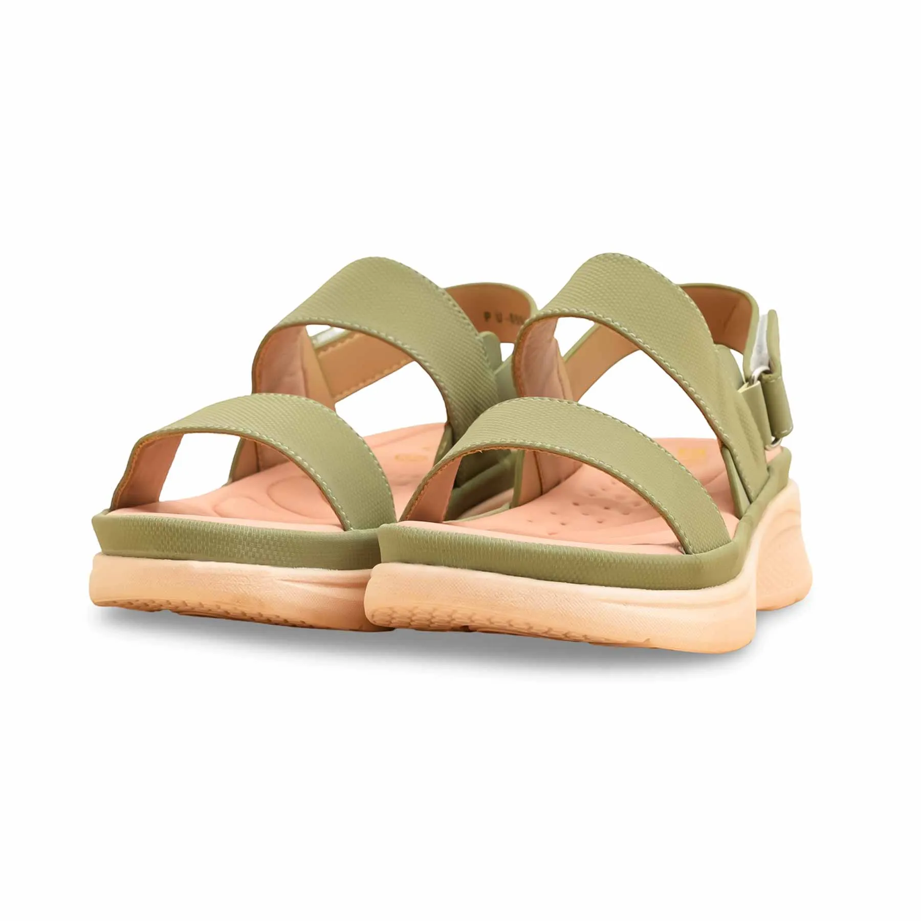 Ladies Shoes And Sandals Olive Formal Sandal For Women PU0593